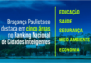 Bragança Paulista se destaca em cinco áreas no Ranking Nacional de Cidades Inteligentes