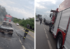 Carro fica totalmente destruído após pegar fogo em rodovia