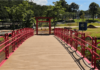 Lago do Taboão ganha novo atrativo com inauguração de ponte e jardim em estilo japonês