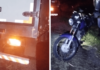 Acidente entre caminhão e moto deixa ferido em rodovia