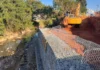 Obras do muro de gabião na Avenida dos Imigrantes chegam a 70% de conclusão em Bragança Paulista