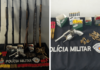 Polícia militar prende armas de fogo e munições em Vargem