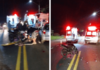 Motociclista e garupa sofrem acidente e uma das vítimas é atropelada após colisão