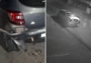 Motorista bate em carro estacionado, foge e dono fica com o prejuízo
