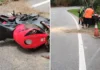 Acidente deixa motociclista ferido em rodovia