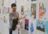 Exposição de desenhos da Escola Calvin Golcal no Bragança Shopping Center