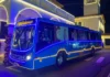 Ônibus com luzes de Natal começa a circular pelas ruas de Bragança Paulista