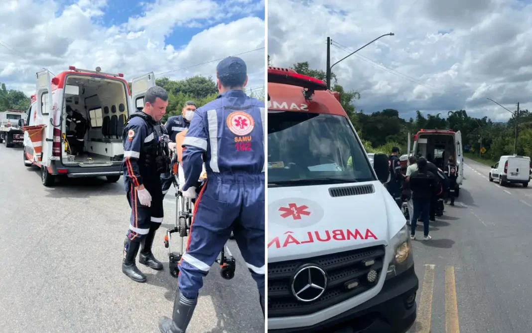 Acidente entre carro e moto deixa homem ferido na Rodovia Capitão Bardoíno