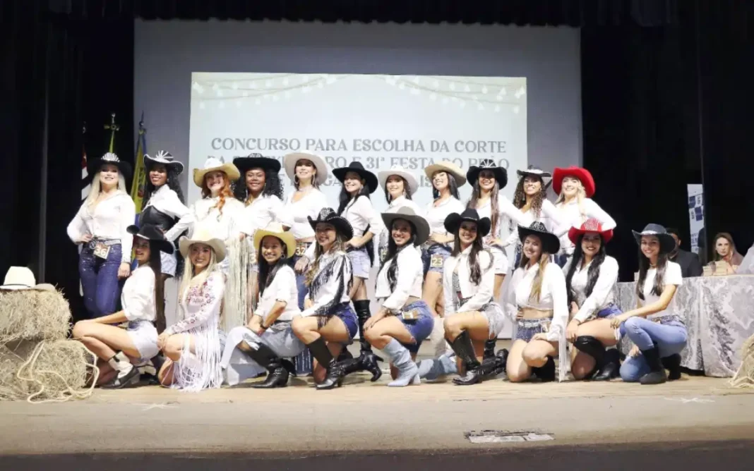 Definidas as finalistas do concurso da corte da Festa do Peão de Bragança Paulista