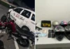Ação rápida da PM termina com quatro detidos por roubo de moto