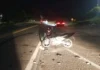 Motociclista morre após colisão frontal em Rodovia