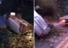 Motorista perde o controle e capota carro na rodovia Capitão Bardoino