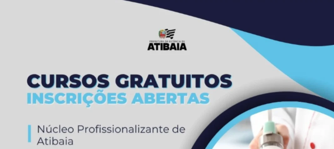 Cursos profissionalizantes gratuitos estão com inscrições abertas em Atibaia