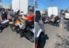 Motociclista fica ferido em colisão com caminhão na avenida dos Imigrantes