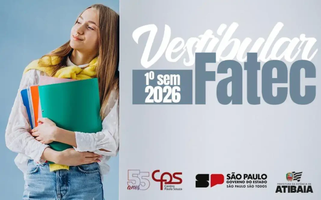 Fatec Atibaia prorroga inscrições para o Vestibular 2026 até 14 de novembro
