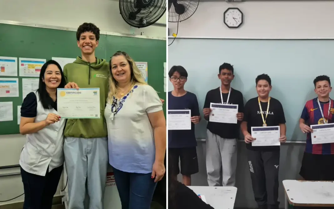 Alunos da José Nantala Badue conquistam ouro em três olimpíadas educacionais