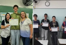 Alunos da Escola José Nantala Badue conquistam ouro em três olimpíadas educacionais