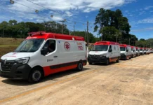 Bragança Paulista recebe 10 ambulâncias do SAMU e amplia frota municipal com 30 veículos