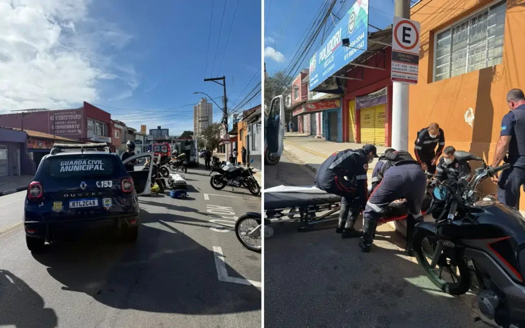 Colisão entre duas motocicletas deixa feridos em Bragança Paulista