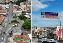 Estacionamento irregular na faixa reversível começa a ser multado nesta segunda em Bragança Paulista