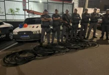 Furto de fios de cobre, suborno de R$10 mil e prisão: a madrugada que deu ruim para quadrilha