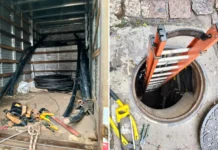 Grupo é flagrado furtando cabeamento telefônico após série de crimes na região