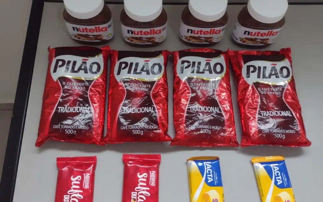 Nutella e café na bolsa furto em mercado termina em confusão e prisão