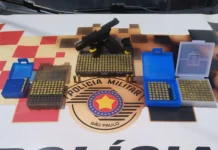Polícia Militar apreende arma de fogo e munições em residência de Bragança Paulista