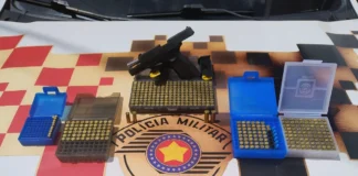 Polícia Militar apreende arma de fogo e munições em residência de Bragança Paulista