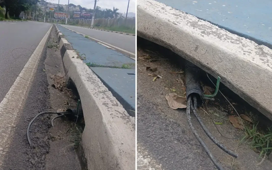 Após série de furtos, homem é preso em flagrante por cortar cabos de energia