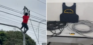 Ladrão de fios de semáforo é preso pela GCM em Bragança Paulista
