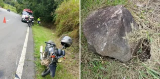 Motociclista fica gravemente ferido após colisão em rodovia