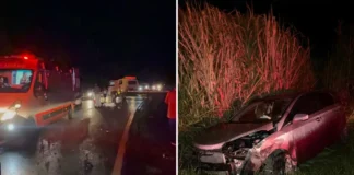 Acidente deixa uma mulher morta e três vítimas na Rodovia Alkindar Monteiro Junqueira