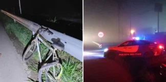 Acidente entre motocicleta e bicicleta deixa dois feridos em Biriça do Campinho