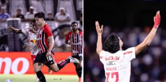 Bragantino sai na frente, mas sofre virada e perde para o São Paulo por 2 a 1