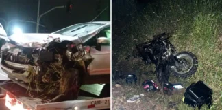 Colisão frontal deixa duas vítimas em estado gravíssimo na Rodovia Benevenuto Moretto, em Tuiuti
