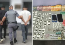 Dupla é flagrada com drogas e dinheiro durante ação da Polícia Militar