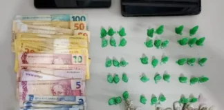 Dupla é presa por tráfico de drogas no bairro Cruzeiro durante patrulhamento da PM