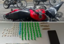 Fuga da ROCAM termina com apreensão de adolescente com cocaína, maconha e crack