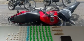 Fuga da ROCAM termina com apreensão de adolescente com cocaína, maconha e crack