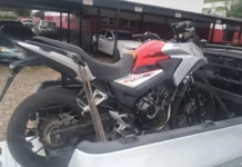 Homem é levado ao plantão após PM localizar moto com chassi adulterado