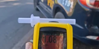 PRF prende motociclista embriagado durante fiscalização na BR-381