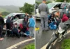 Trevos perigosos: acidente entre carro e moto deixa mulher ferida na Rodovia Capitão Barduíno