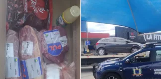 Trio tenta furtar carnes, duas fogem e uma acaba presa sem o “acem e lagarto