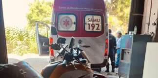 Choque elétrico deixa homem ferido após queda em Atibaia