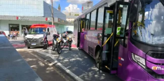 Ciclista fica ferido após colisão com ônibus em Bragança Paulista