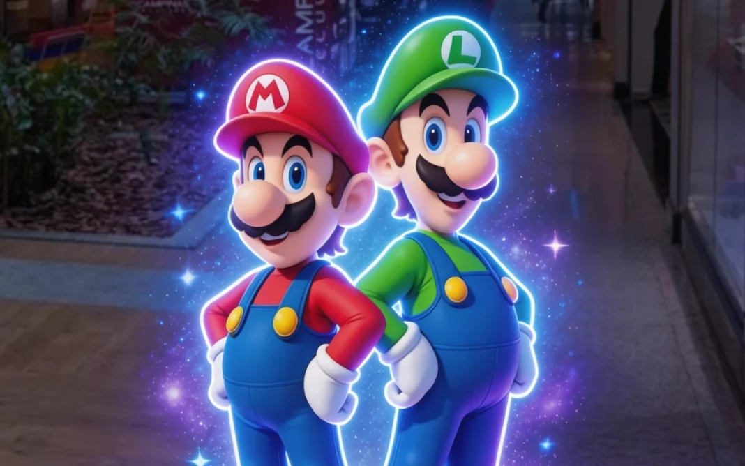 Diversão nas Galáxias encontro com a dupla mais querida dos games no Bragança Shopping