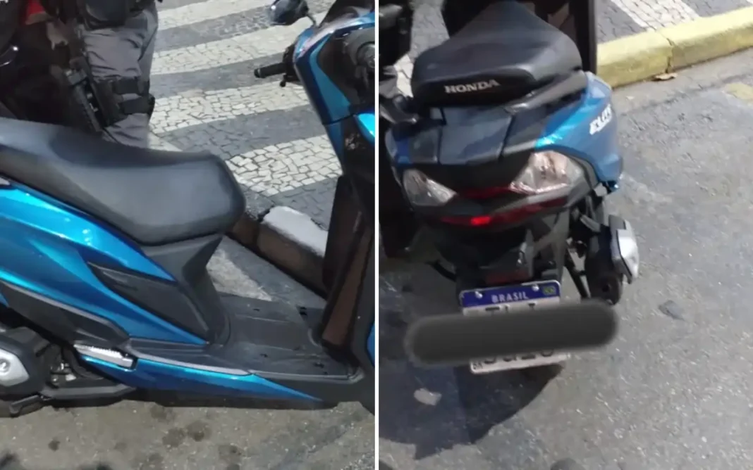 Homem é preso após confessar furto de motocicleta durante abordagem policial