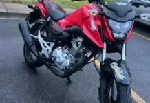 Motocicleta é furtada em estacionamento de supermercado em Bragança Paulista