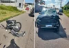 Motociclista é arremessado após colisão e fica ferido em acidente em Bragança Paulista